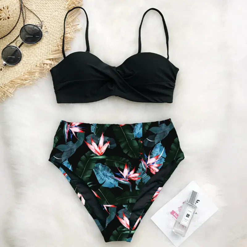 Lovemi – Badeanzug mit Bikini-Print im europäischen und amerikanischen Stil