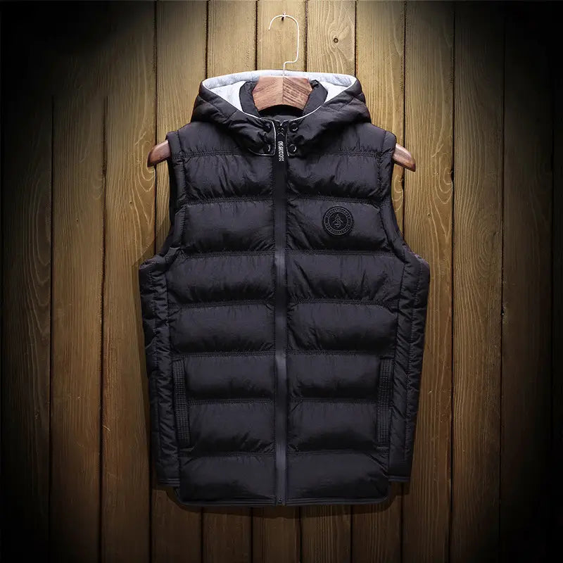 Lovemi - Gilet grande taille pour hommes Gilet en coton épais Plus