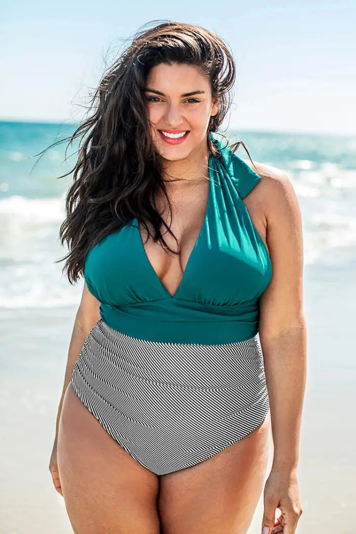 Lovemi – Bikini-Badeanzug mit tiefem V-Bauch und Bauch