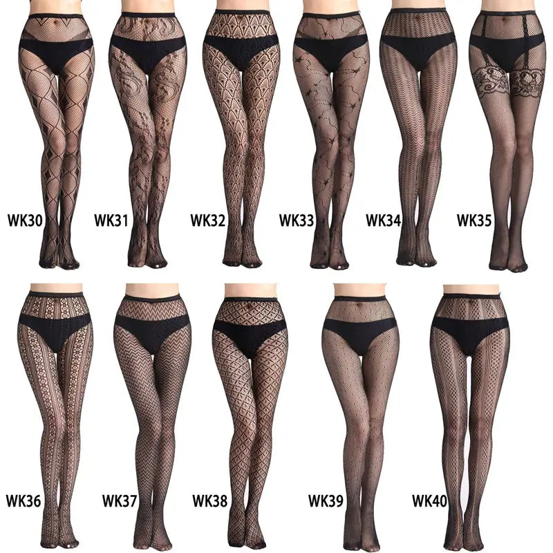 Women Tights Transparent Sexy Stockings Plus Size Fishnet