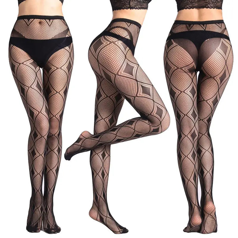 Women Tights Transparent Sexy Stockings Plus Size Fishnet
