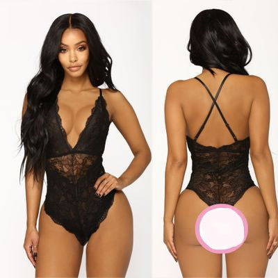Lovemi - Erotic Lingerie Sexy Black Lace Up Women’s One