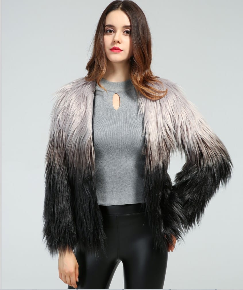 Lovemi - Nouveau manteau d'automne et d'hiver en fausse fourrure pour femme