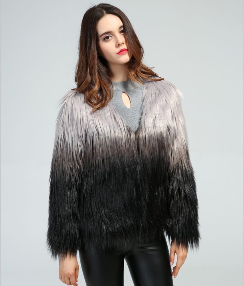 Lovemi - New Autumn And Winter Ladies Imitation Fur Coat