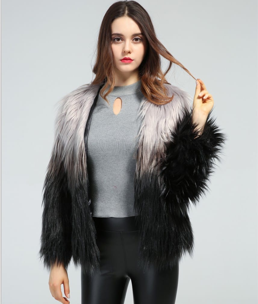 Lovemi - New Autumn And Winter Ladies Imitation Fur Coat