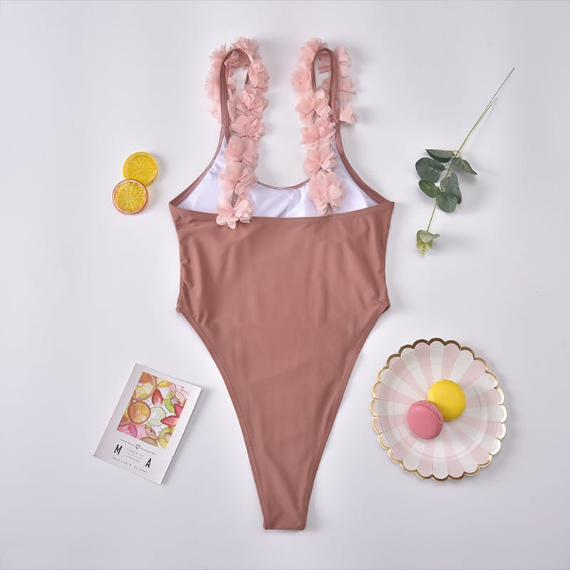 Lovemi – Damen-Bikini, europäisch und amerikanisch, einfarbig, eins