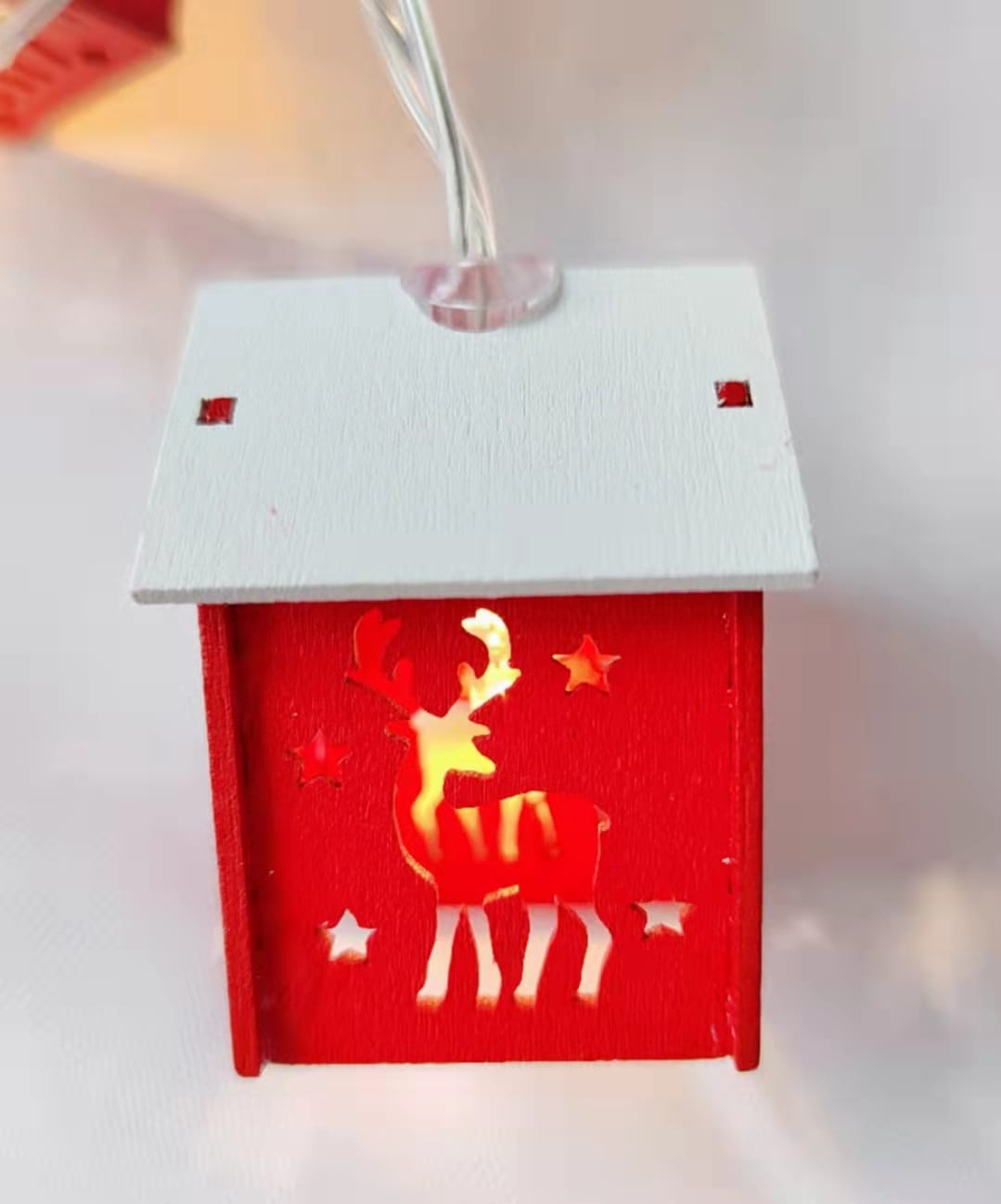 Lovemi - Nouvelle guirlande lumineuse LED en forme de maison pour Noël