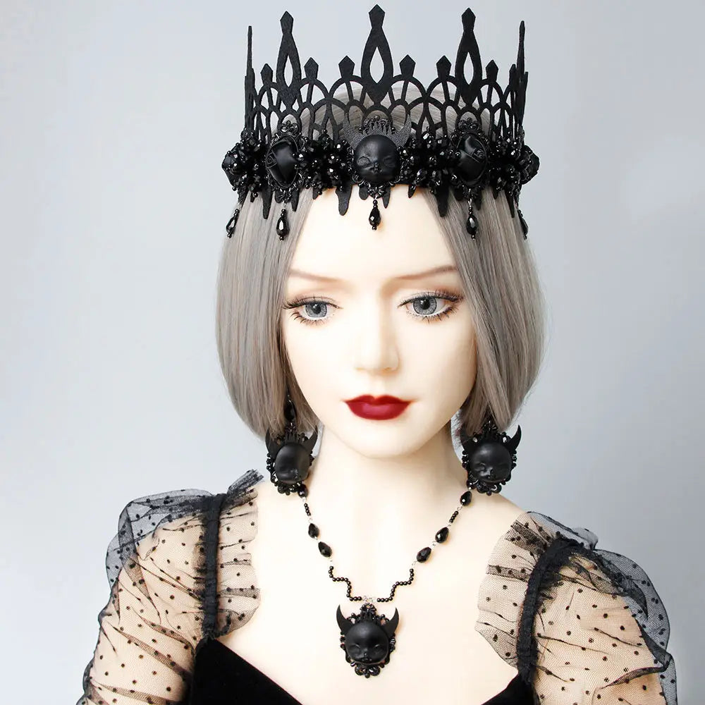 Lovemi - Gothic Punk Black Lolita Ohrringe Teufel Tod