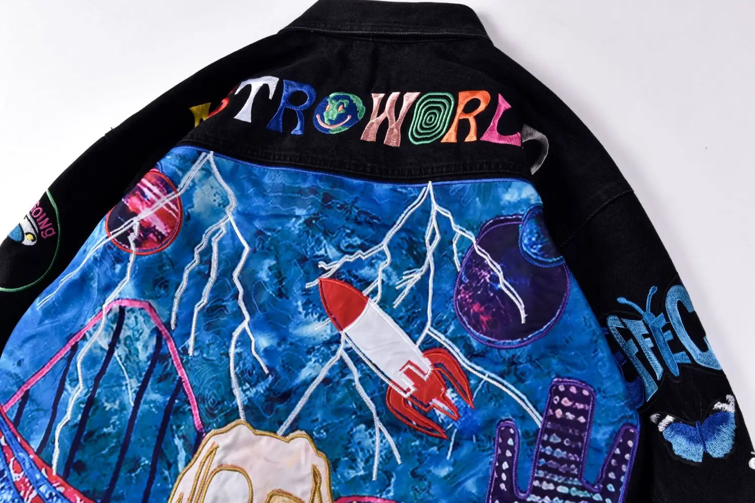 Lovemi - Embroidered denim jacket