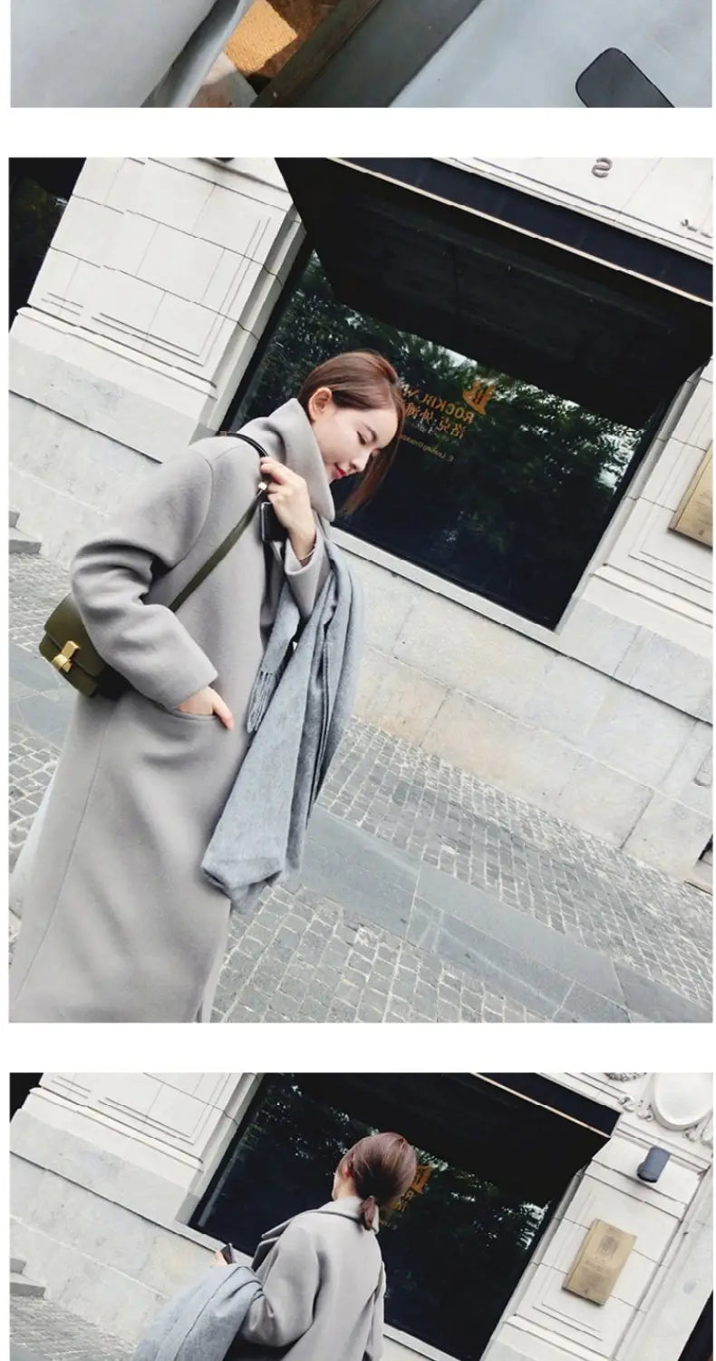 Lovemi - Fashion Solid Color Thick Pocket Women Autumn