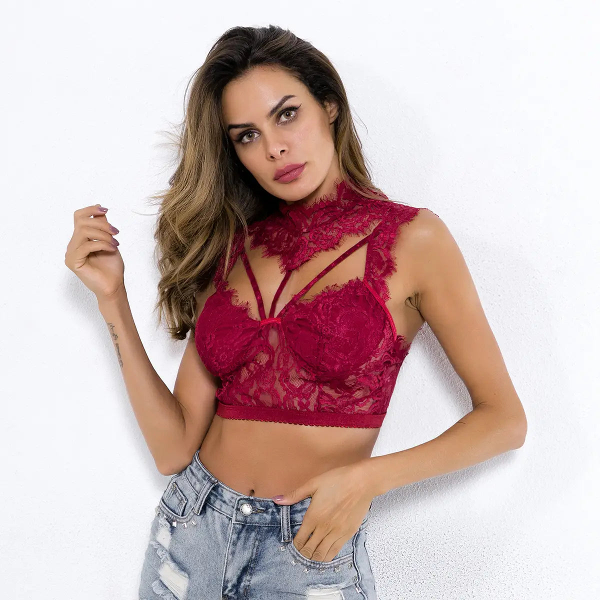 Lovemi - Sexy lace lingerie top