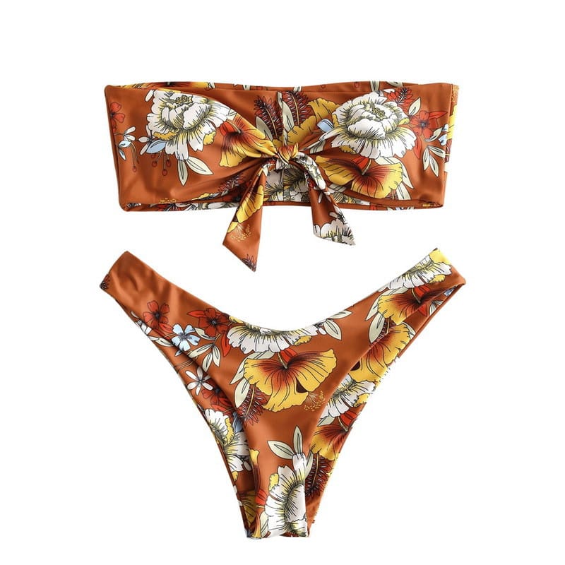 Lovemi - Sexy Printed Ladies Bikini Split Swimsuit