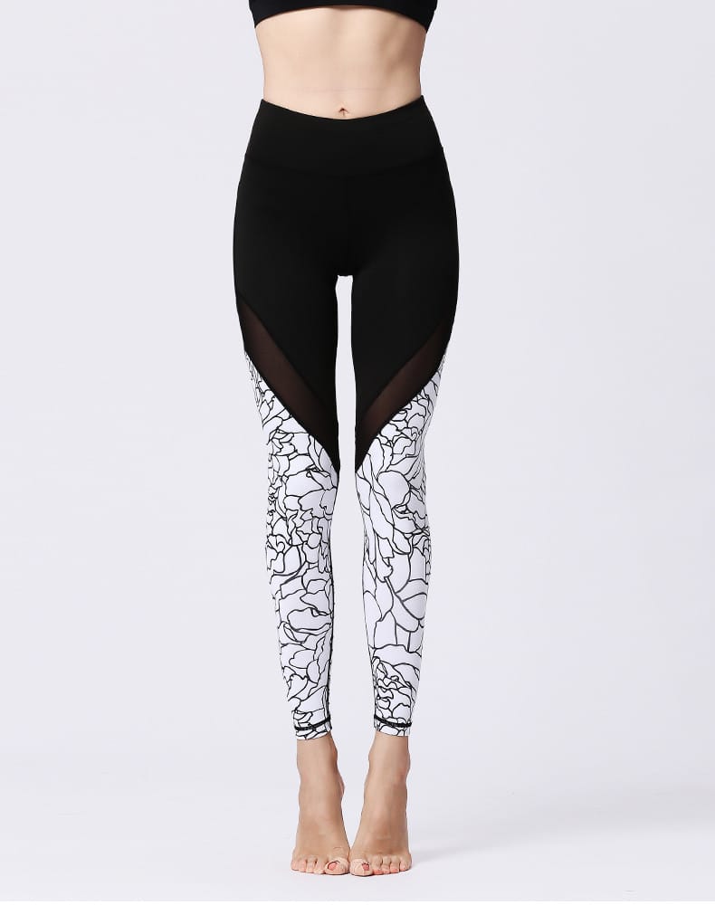 Lovemi - Printed tight yoga pants