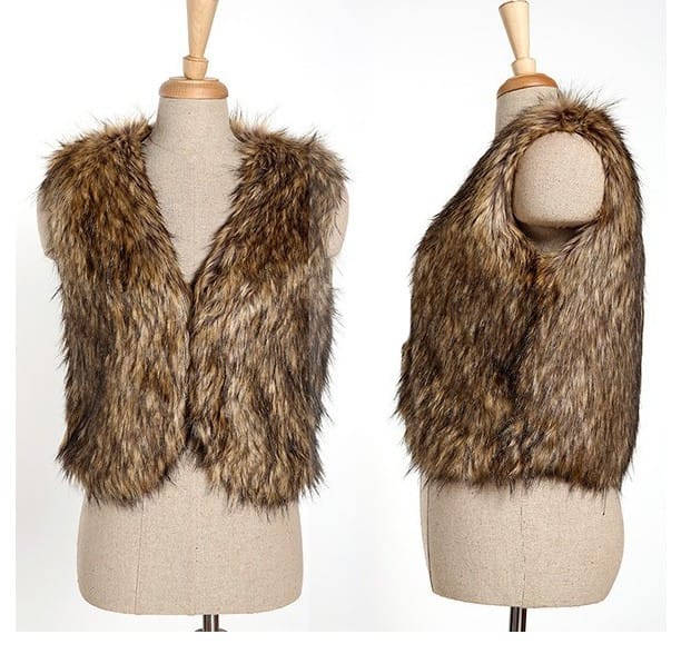 Lovemi - Keep Warm In Autumn And WinterFaux Vest Short Fur