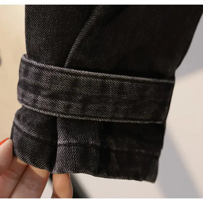Lovemi – Neue modische Jeans-Reißverschlussjacke in Übergröße