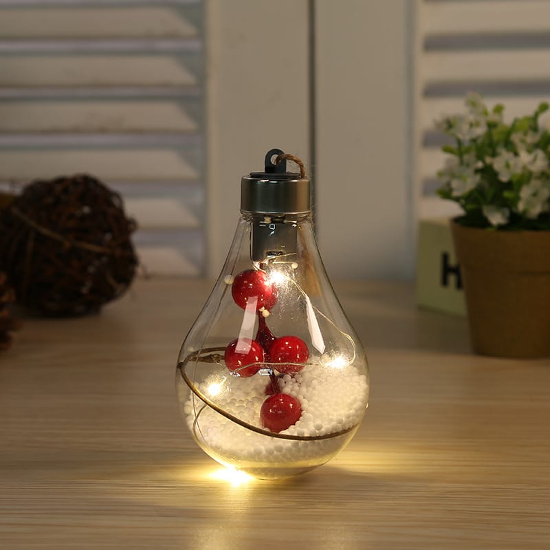 Lovemi – Transparenter Weihnachtsbaumschmuck-Anhänger