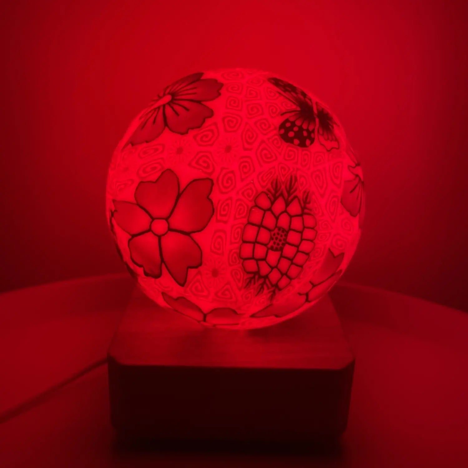 Lovemi - Glass Ball Lamp USB Plug In LED Colorful Dimming
