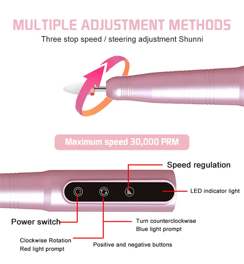 Lovemi - Professional Rechargeable Manicure Pedicure Nail