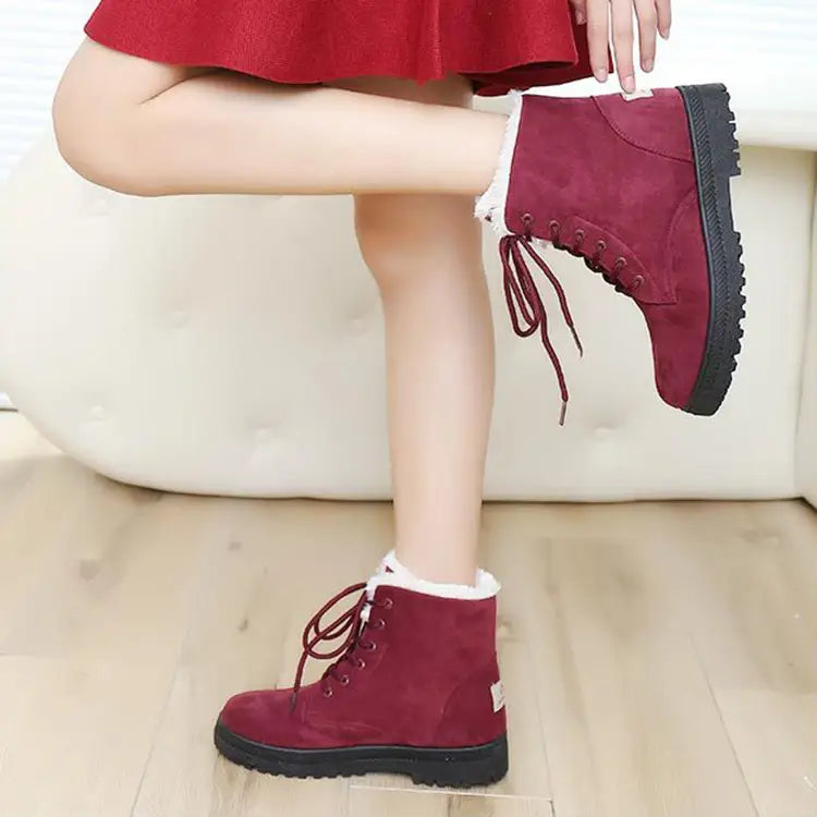 Winter Snow Boots With Warm Plush Ankle Boots For Women