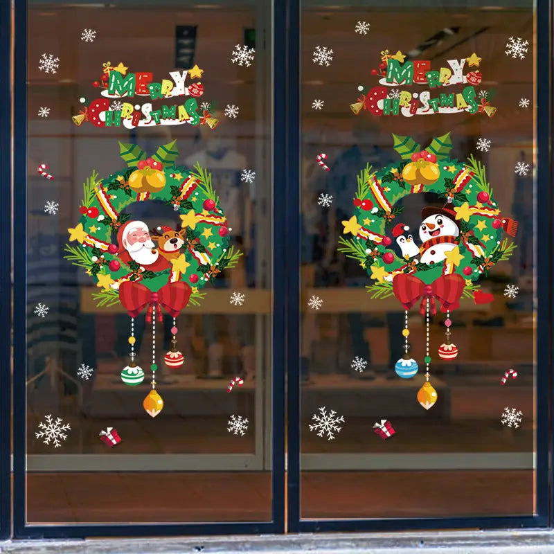 Lovemi - Frohe Weihnachten Wandaufkleber Fensterglas Festival
