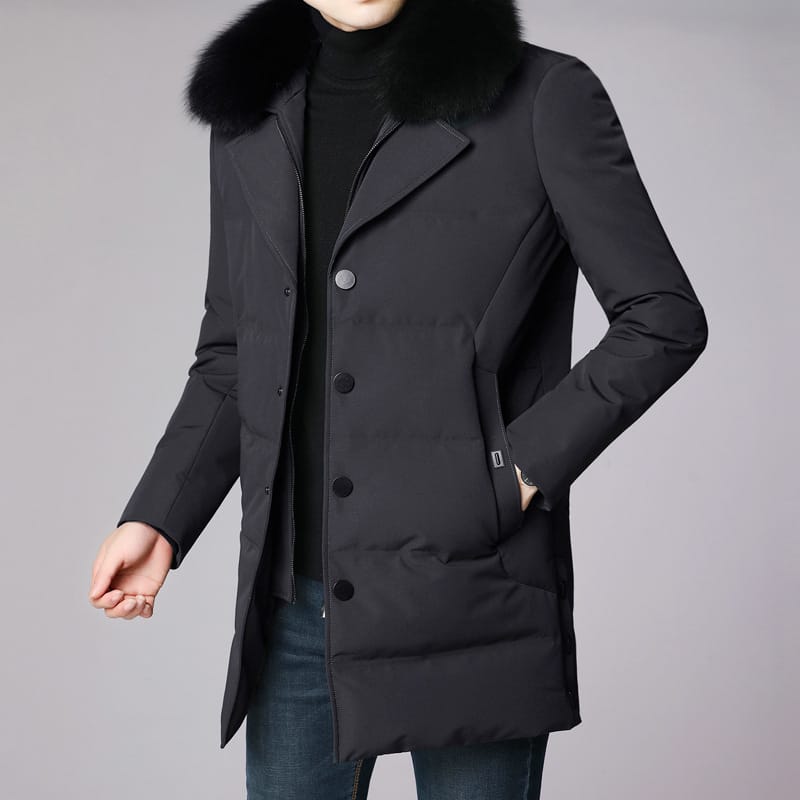 Lovemi - Mid-length thick warm casual hooded coat