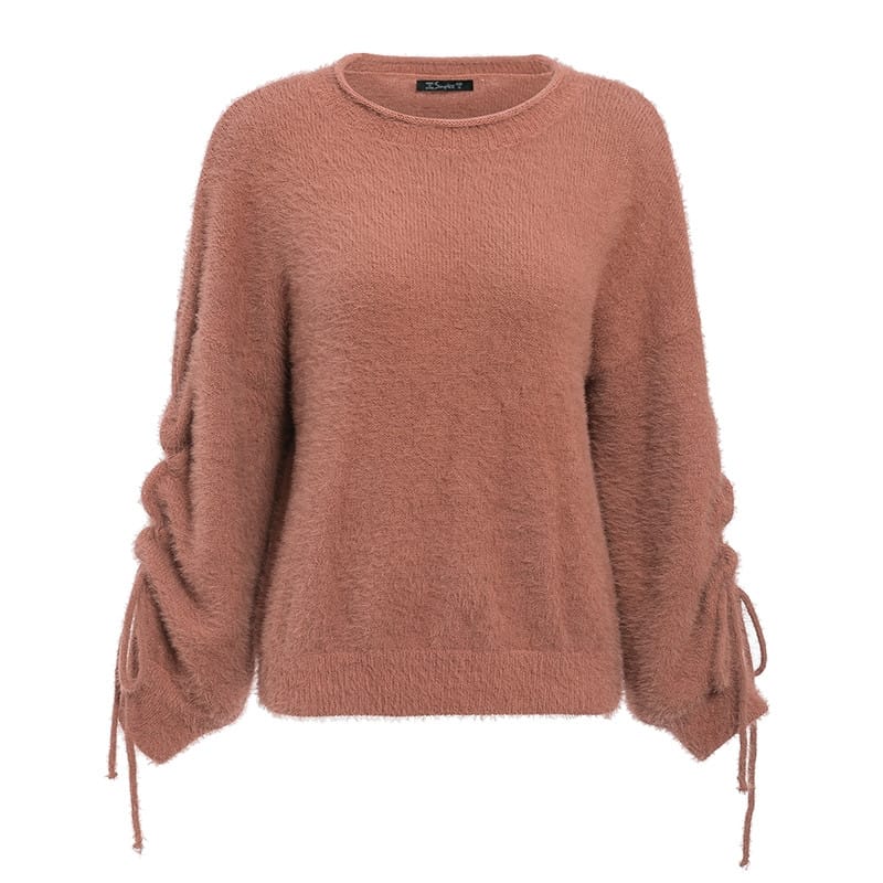 Lovemi - Knit sweater lace sweater