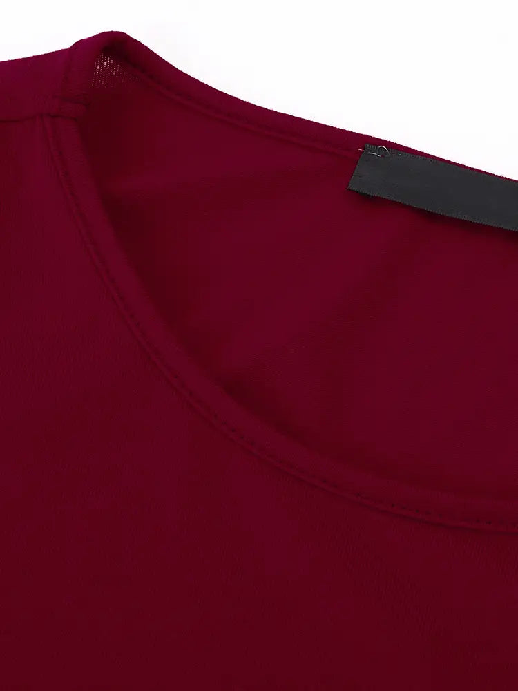 Lovemi – Damen-T-Shirts mit Spitzen-Patchwork und einfarbigen Oberteilen