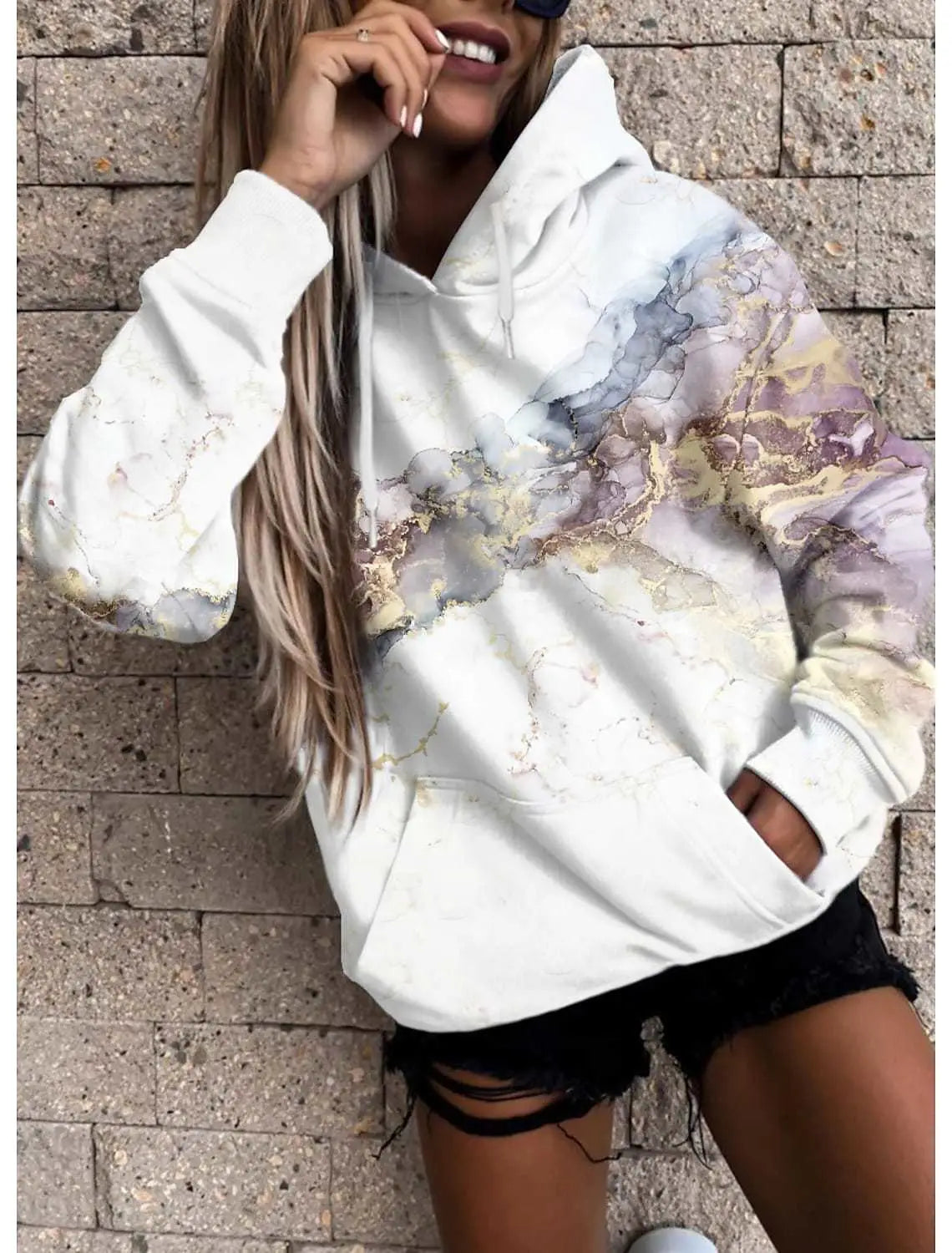 Lovemi - 3D Sweatshirt Digital Printing Ladies Top