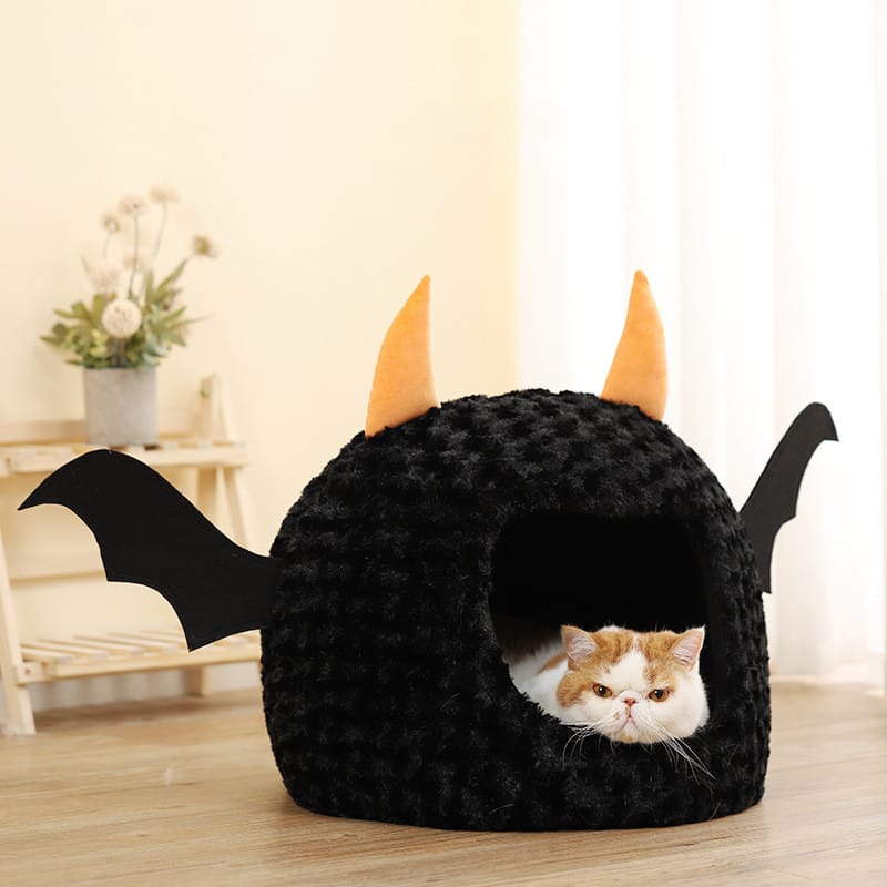 Lovemi - Halloween Little Devil Pet Nest Short Plush Fully