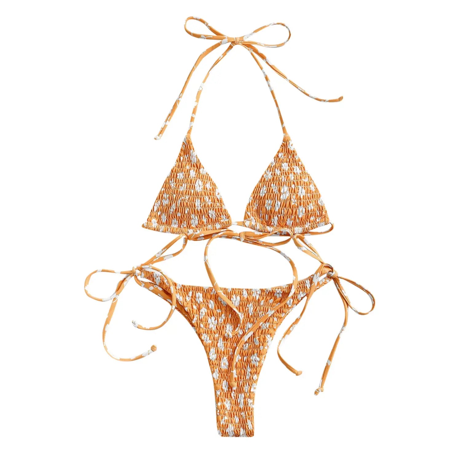 Lovemi - European And American Ladies Split Print Bikini