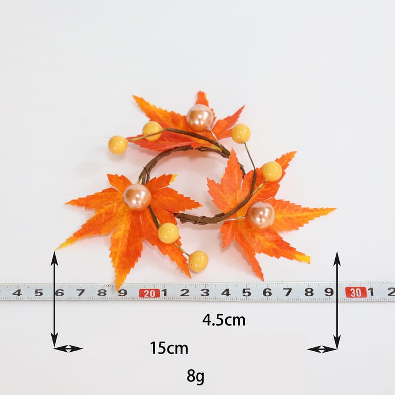 Lovemi - Halloween Harvest Decorative Maple Leaf Napkin Ring
