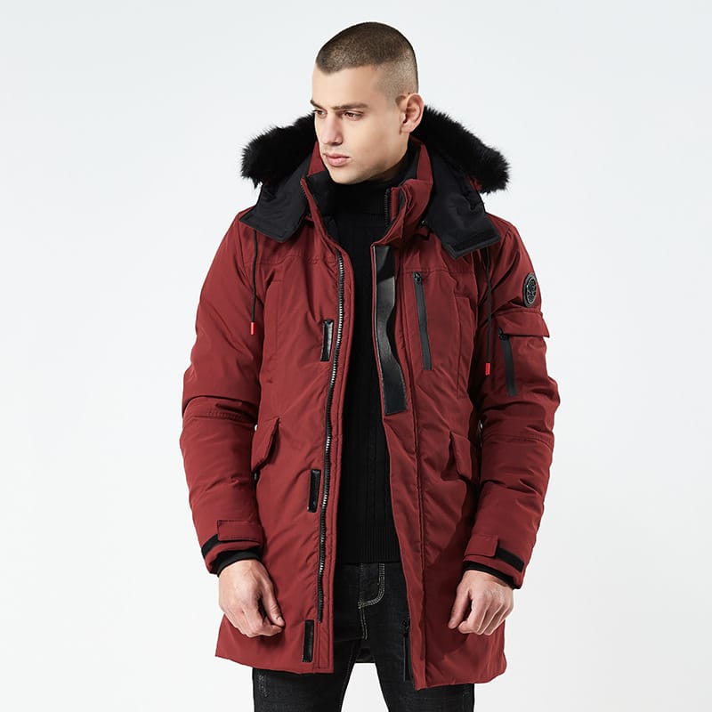 Lovemi - Men’s mid-length hooded jacket