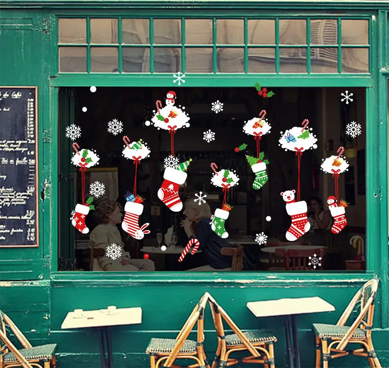 Lovemi - Frohe Weihnachten Wandaufkleber Fensterglas Festival