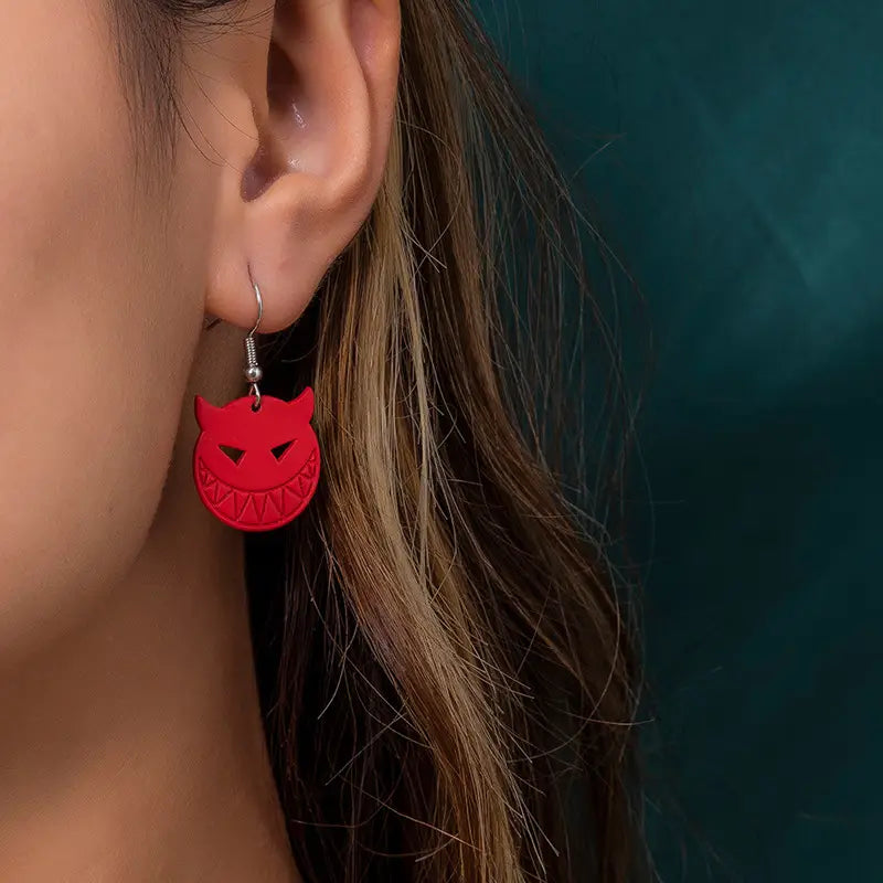 Lovemi - Simple Geometric Halloween Earrings