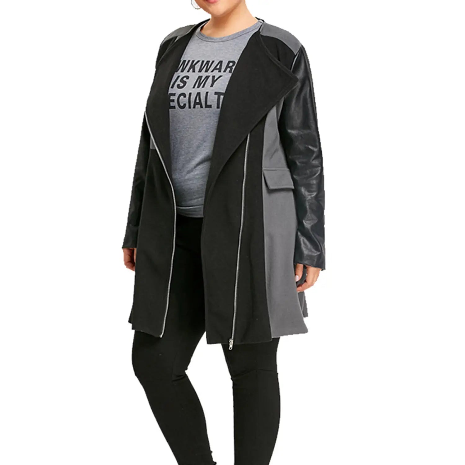 Lovemi – Damen-Windbreakerjacke mit lockeren Nähten