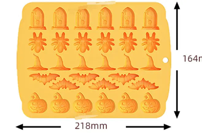 Lovemi - Moule à glaçons Halloween 40 crânes