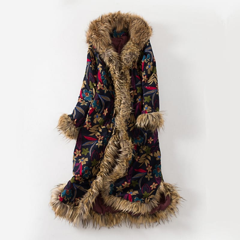 Lovemi - Manteau mi-long à capuche en coton