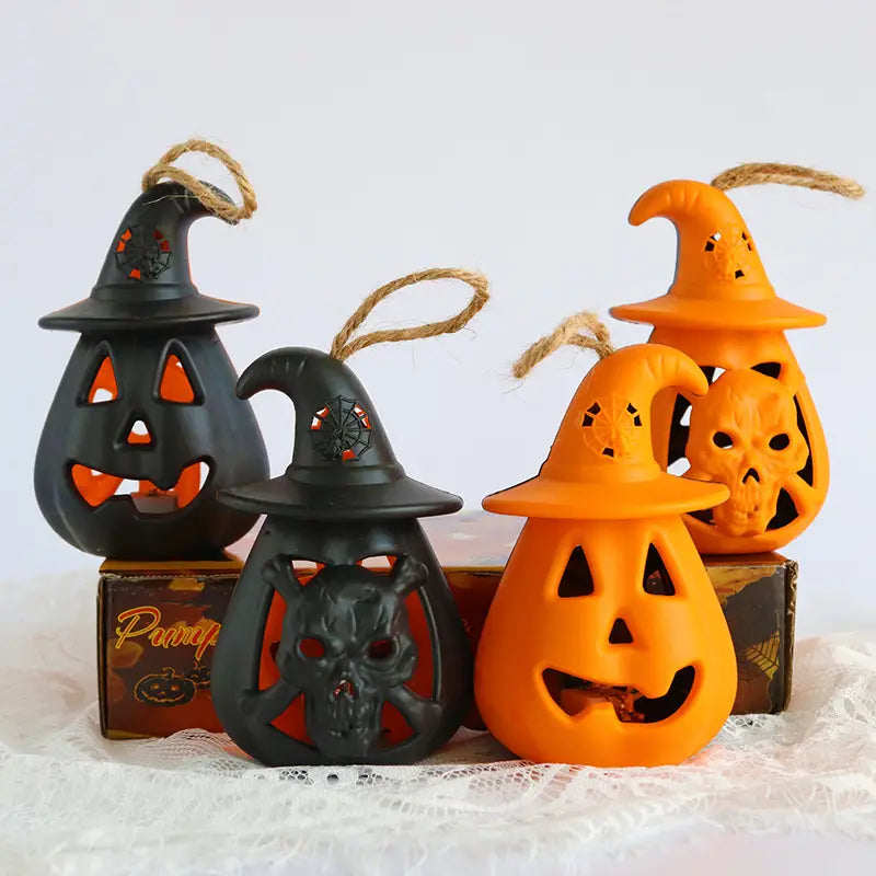 Lovemi - Halloween Pumpkin Lantern LED Colorful Home Party