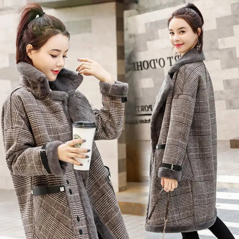 Lovemi - Ladies autumn and winter woolen coat
