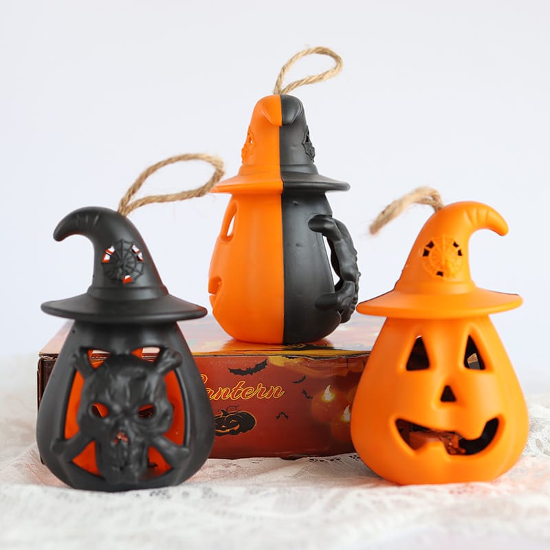 Lovemi - Halloween Pumpkin Lantern LED Colorful Home Party