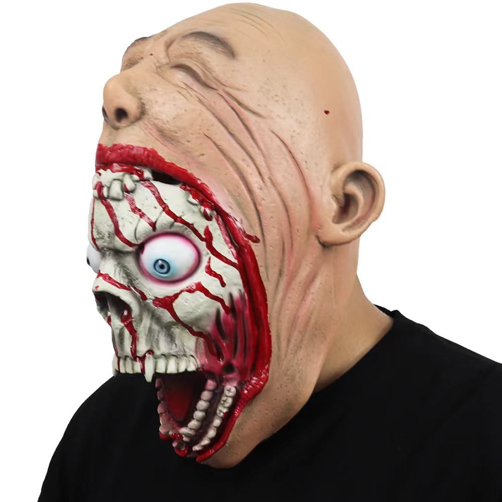 Lovemi - Halloween Horror Alien Dämonenmaske Big Mouth Zombie