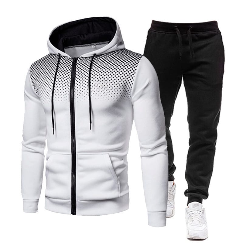 Lovemi - Casual Fashion Hooded Jacket Mens Suit