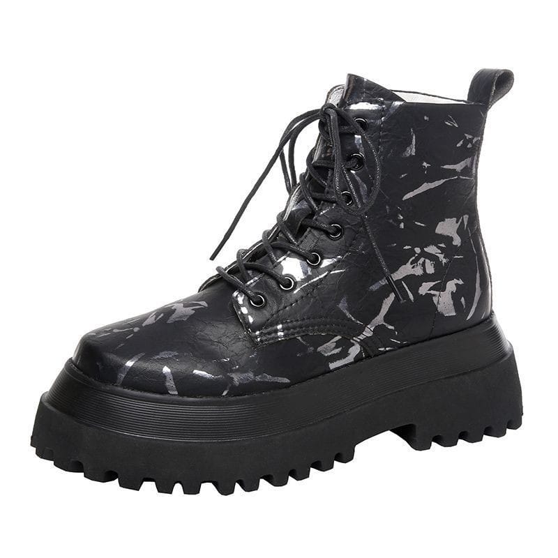 Lovemi - Printed high-top shoes women