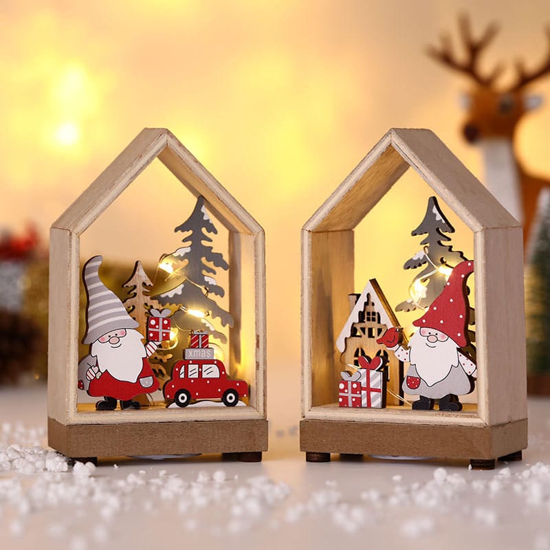 Lovemi - Christmas Decorations New Luminous Cabin