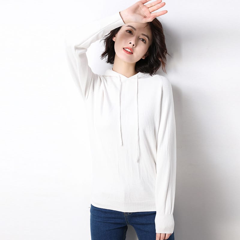 Lovemi - Spring and autumn hooded sweater women pullover
