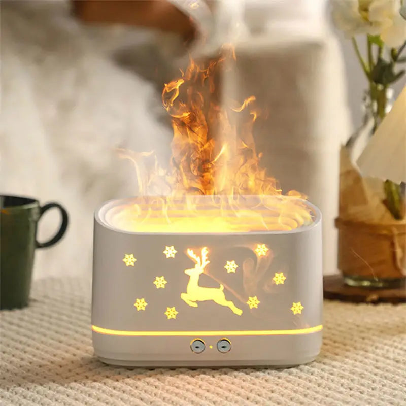 Lovemi - Elk Flame Humidifier Diffuser Mute Household