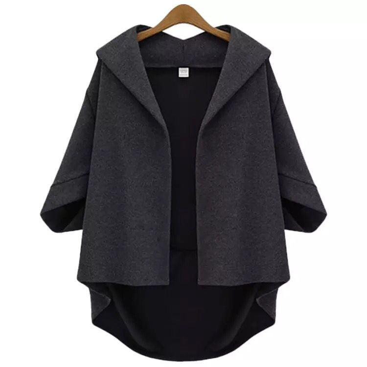 Lovemi - Ladies Fashion Woolen Three-quarter Sleeve Jacket