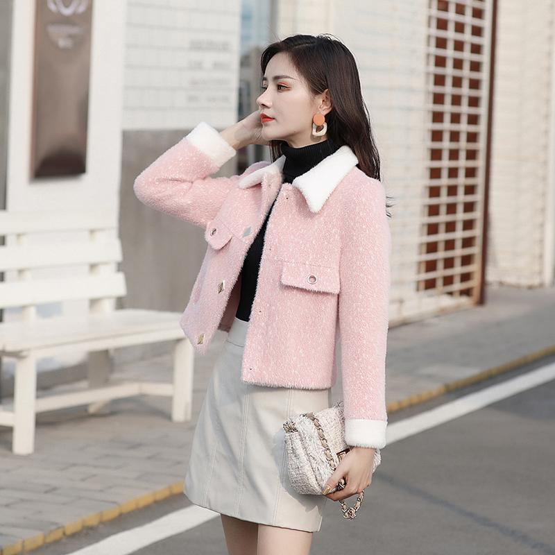 Lovemi – Lockerer kleiner Wollmantel im koreanischen Stil