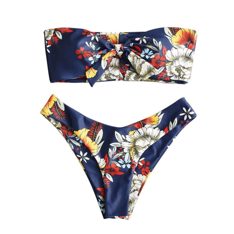 Lovemi - Sexy Printed Ladies Bikini Split Swimsuit