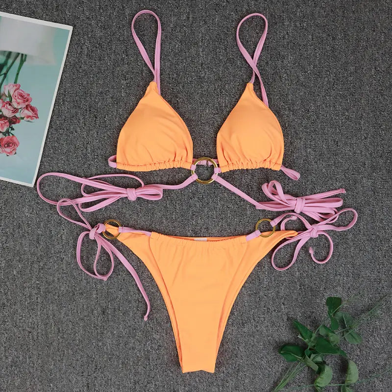 Lovemi – geteilter Badeanzug-Bikini im europäischen und amerikanischen Stil